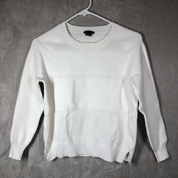 Theory Sweaters - Theory Athletic Fit Sweater Women’s S White Tennis Prep Fitted Stretch Preppy